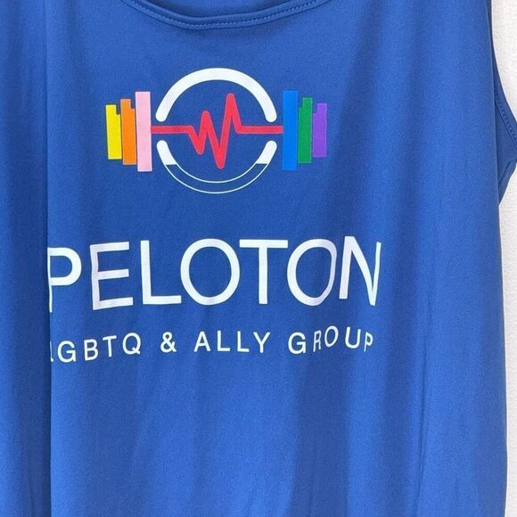 Peloton Blue Racerback Ally Tank Top - Women’s US XL - Picture 3 of 6